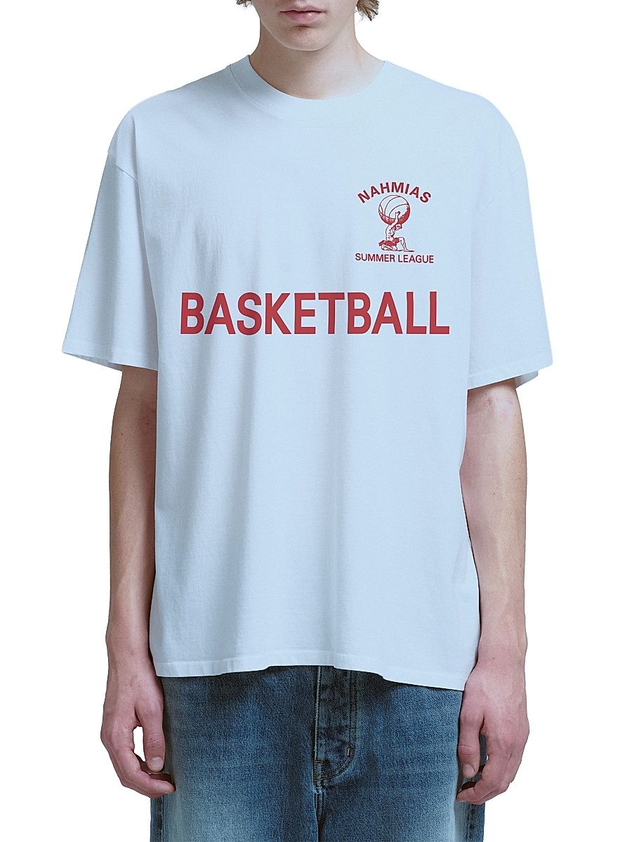 Men's Youth Cotton T-Shirt - Optic White - Size Small