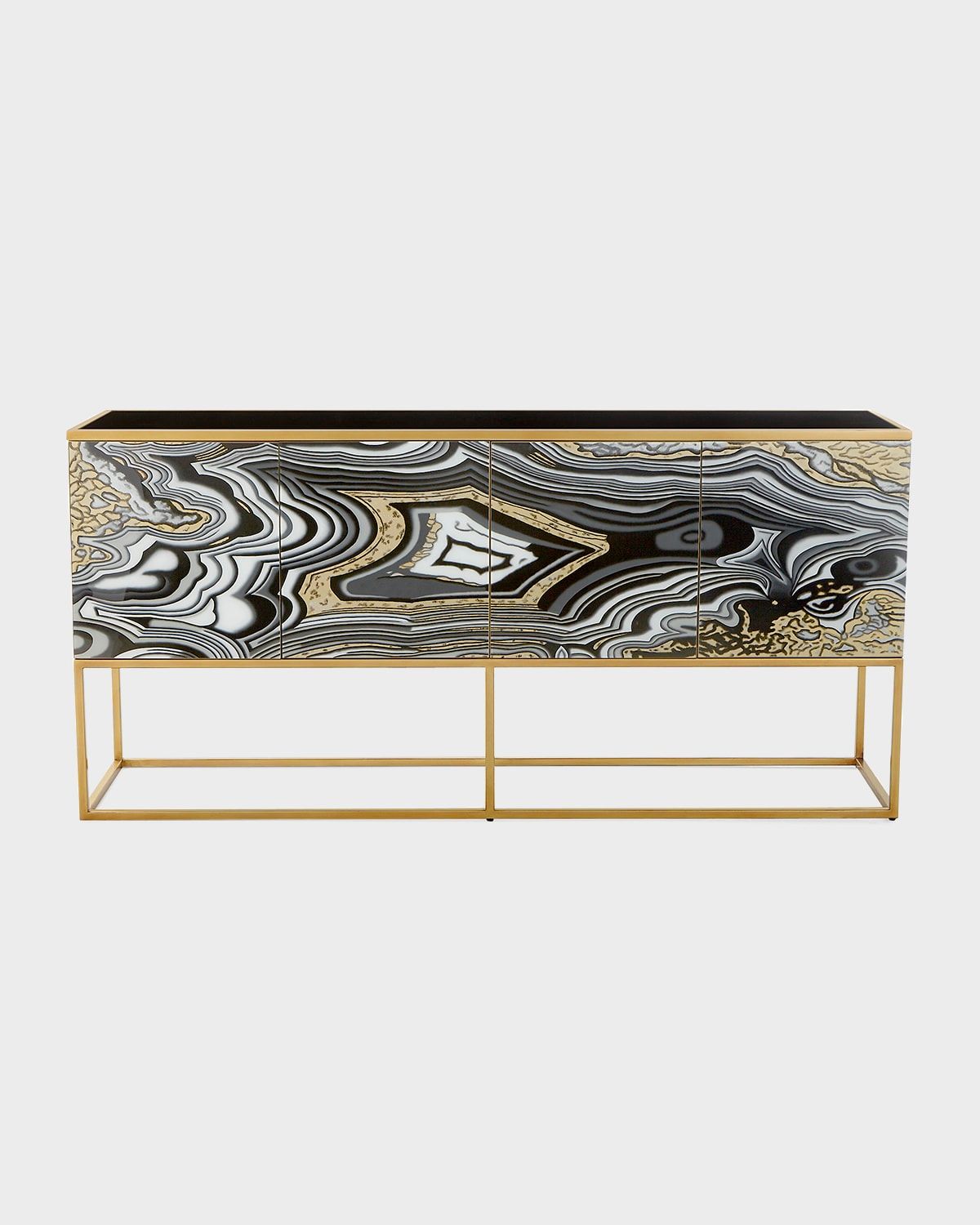 Nicola Painted-Agate Console