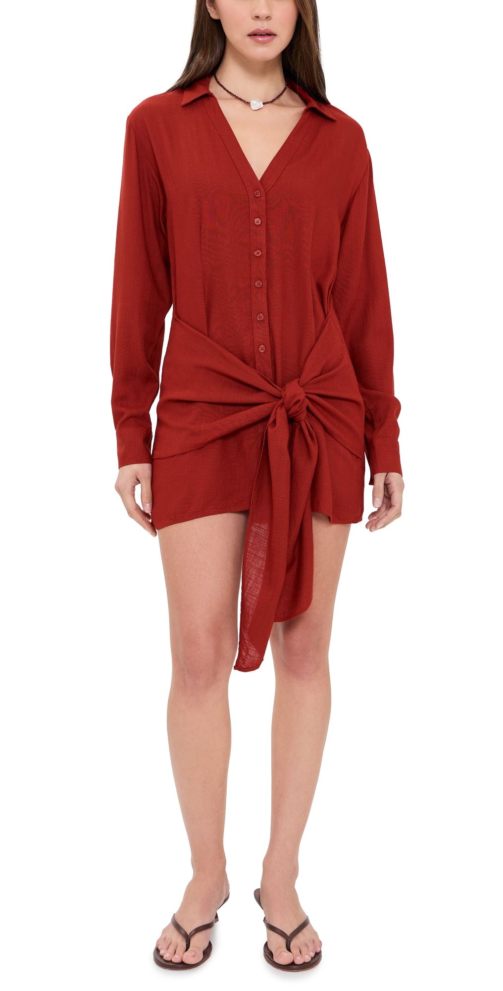 LSPACE Vera Mini Dress Redwood XL