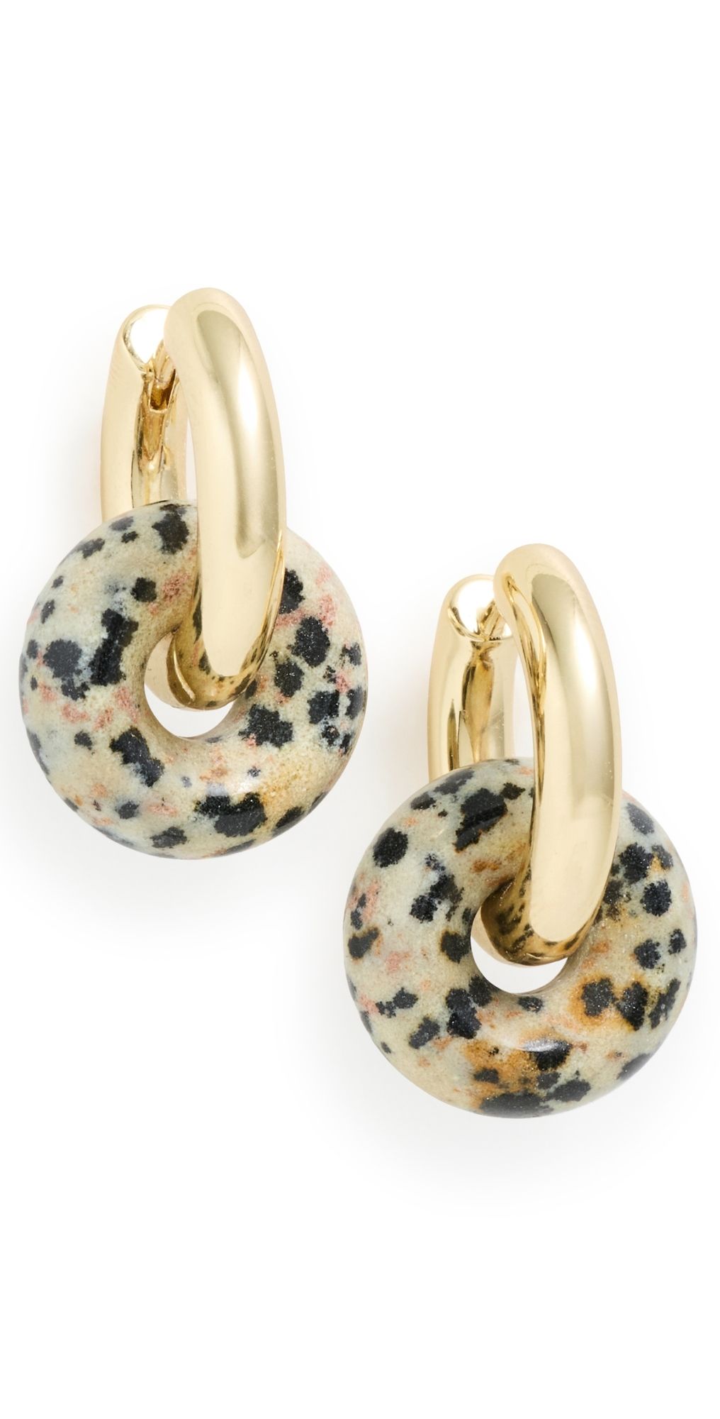 Luv Aj The Palma Washer Hoop Earrings Gold One Size