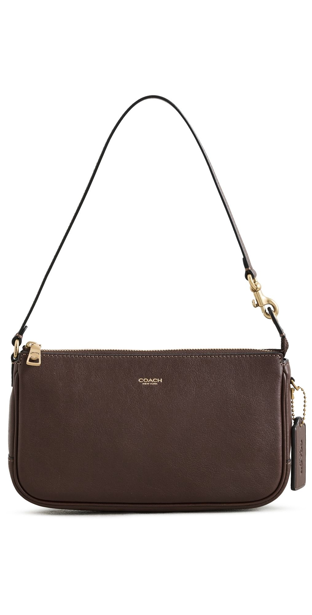 Coach Natural Grain Leather Plaza Bag Maple One Size