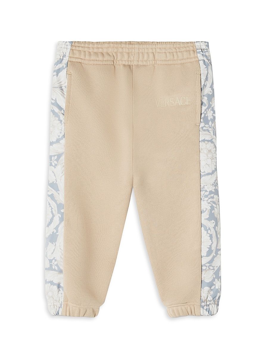 Baby Boy's, Little Boy's & Boy's Barocco Versace Embroidered Sweatpants - Sand Concrete Bone - Size 8