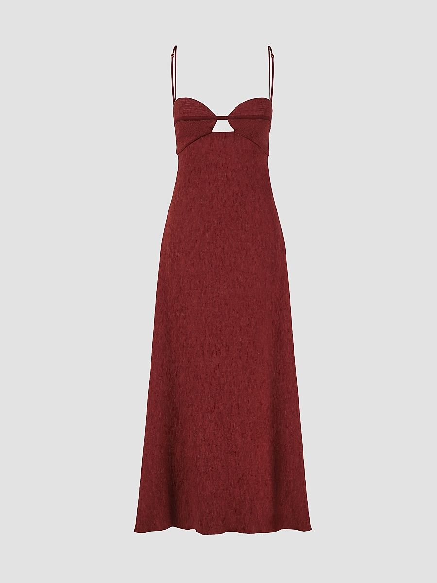 Women's Dream Spinner Maxi Dress - Wine - Size 8