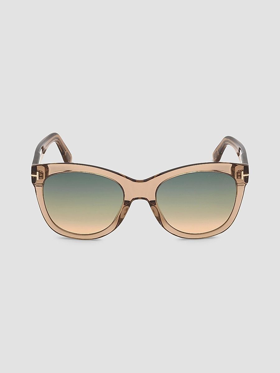 TOM FORD Women's Wallace 54MM Cat-Eye Sunglasses - Champagne Green