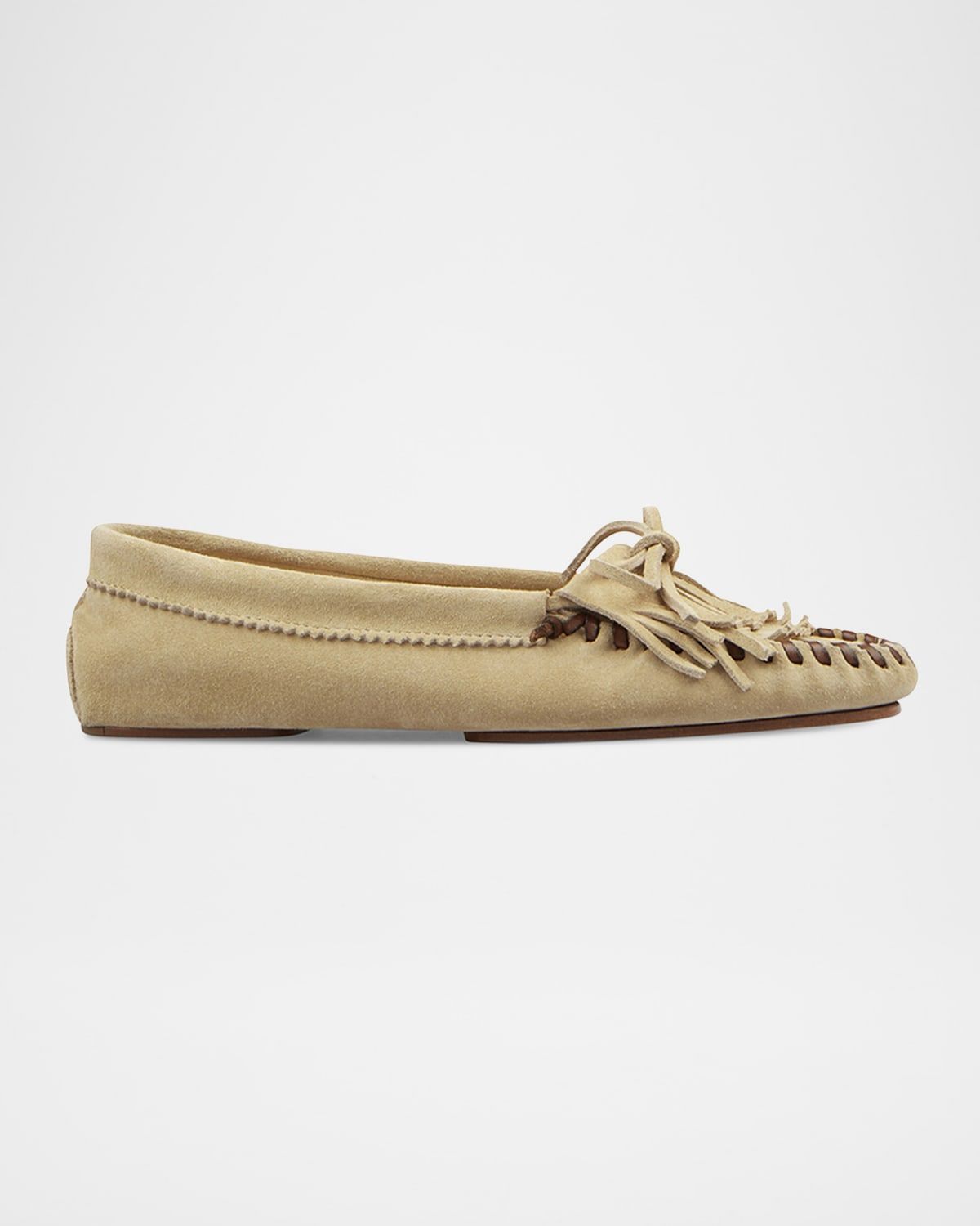 Indiana Suede Fringe Mocassin Loafers