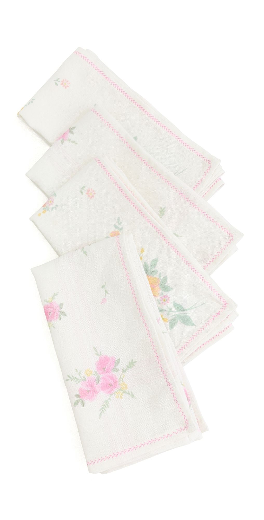 LoveShackFancy Hanky Napkin Set Sunset Confetti One Size