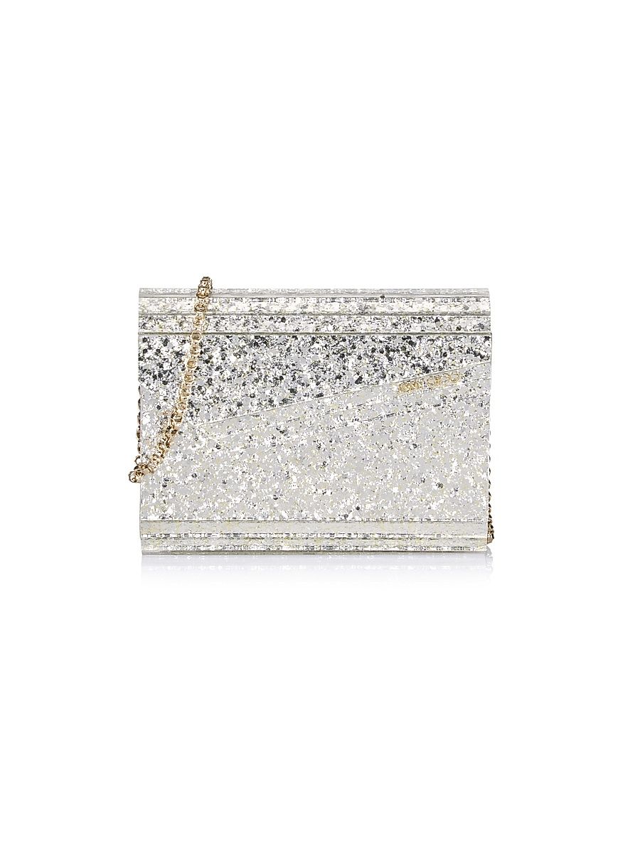 Women's Coarse Glitter Candy Chain Wallet - Champagne
