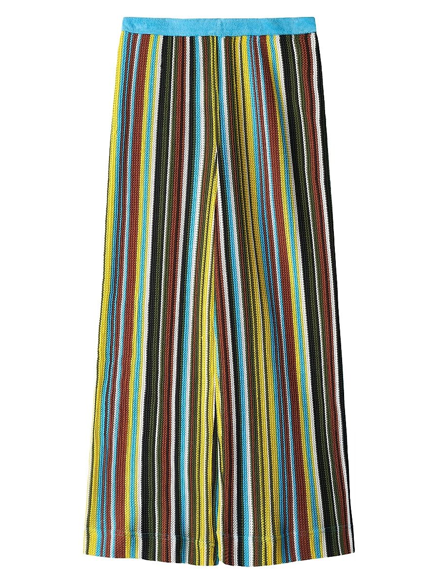 Women's Ali Striped Wide-Leg Pants - Skate Stripe - Size XL