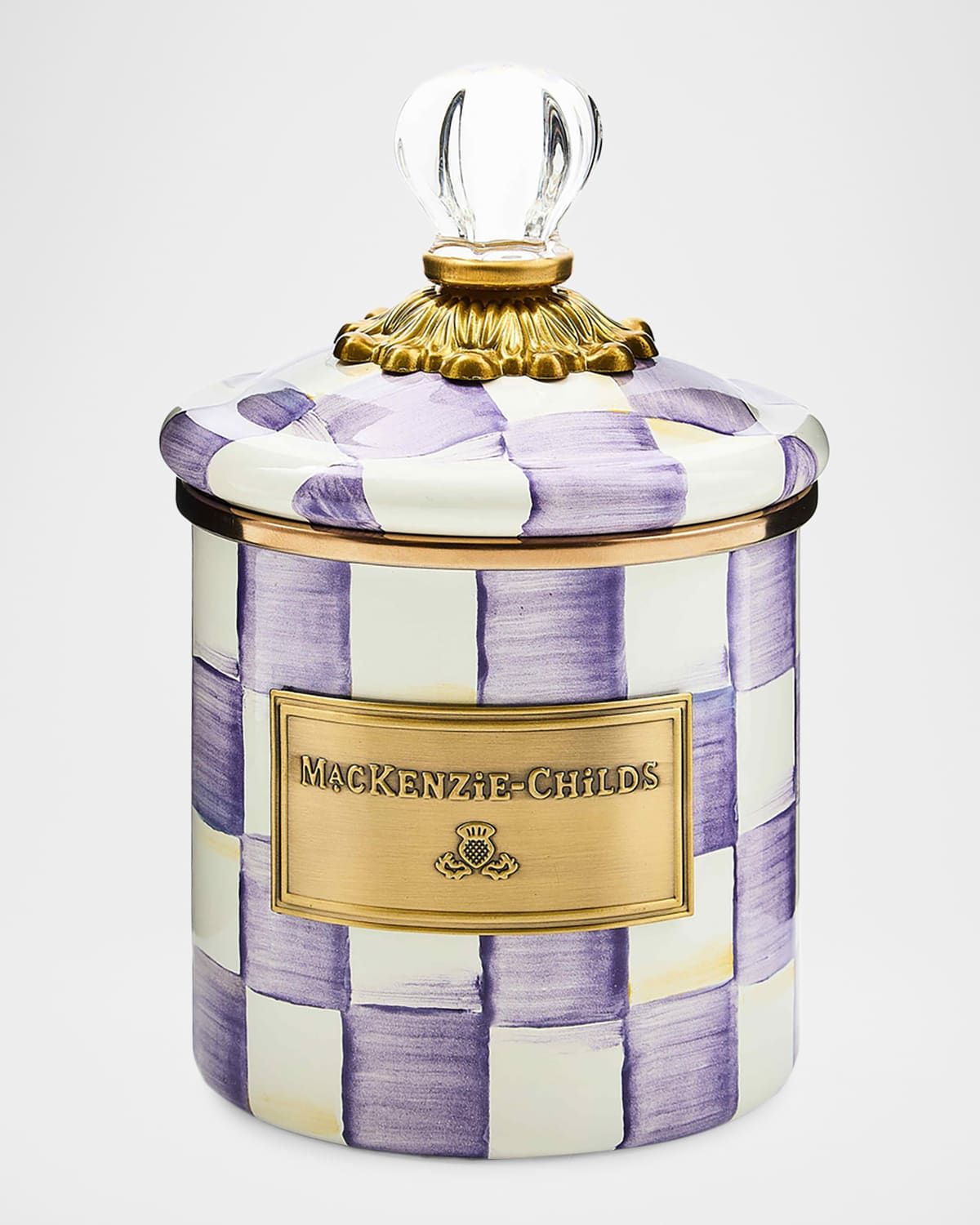 Violet Check Demi Canister