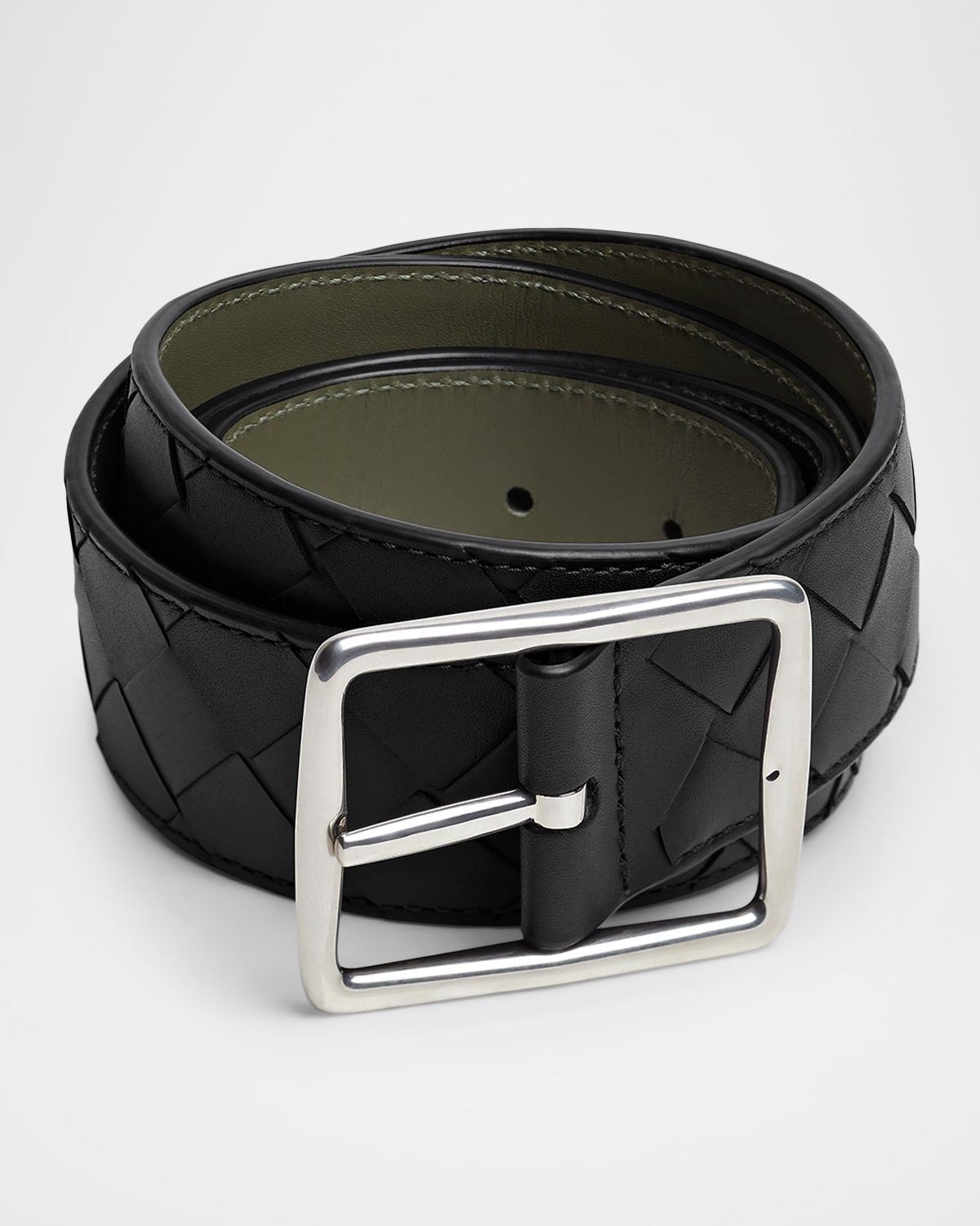 Men & apos;s Intrecciato Reversible Leather Belt