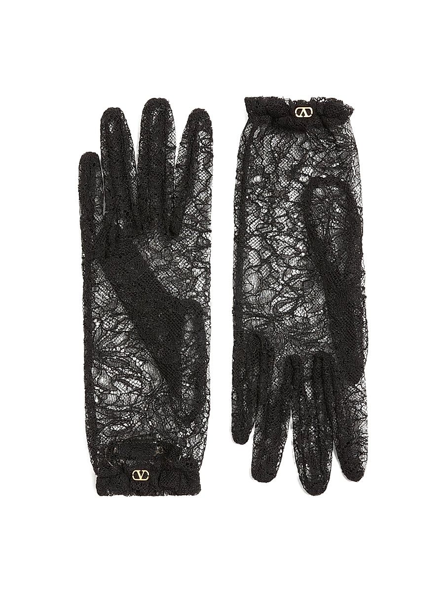 Women's Vlogo Signature Lace Gloves - Black Gold - Size 6