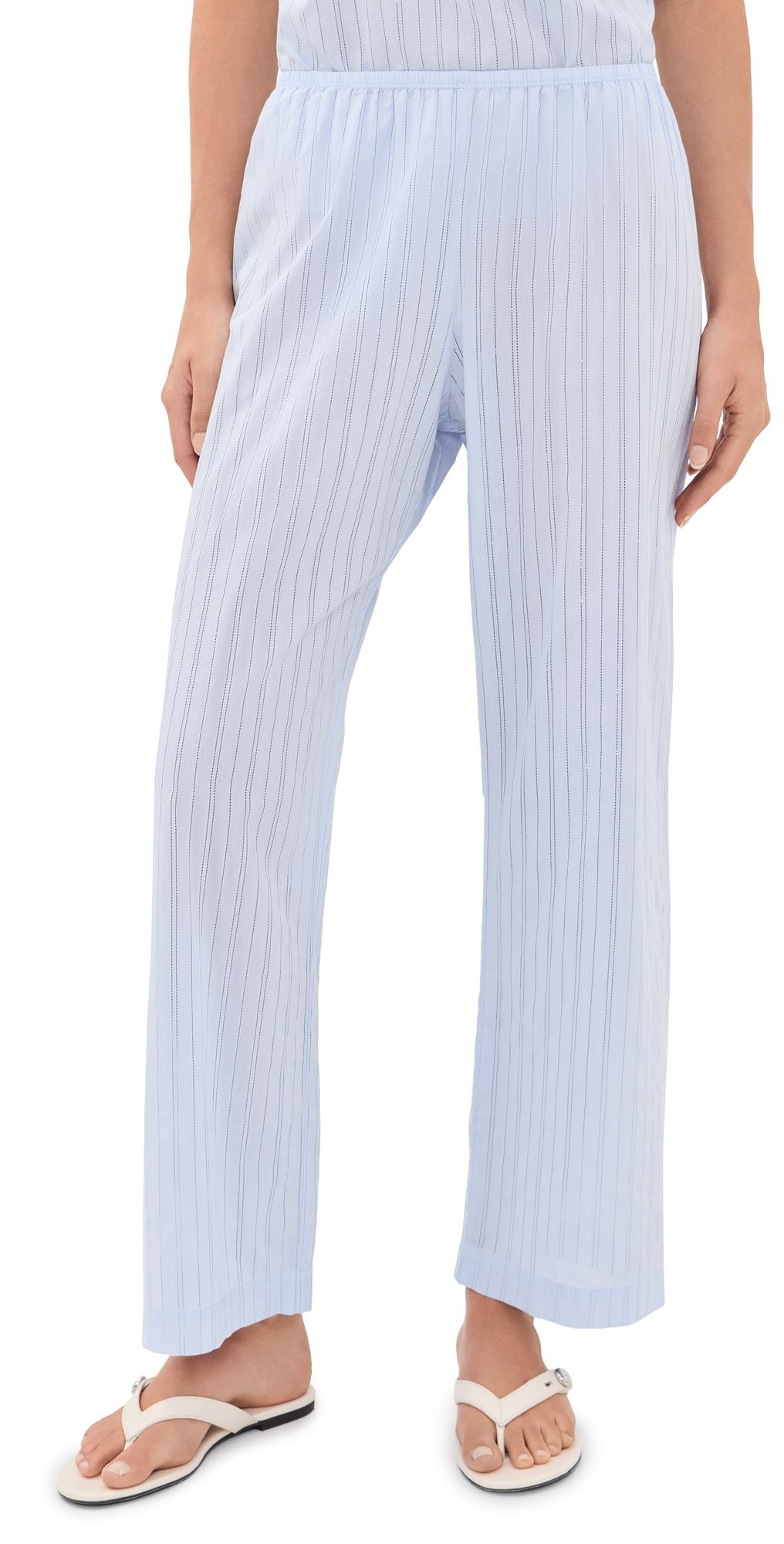 DONNI. The Eyelet Pop Simple Crop Pants Cloud L