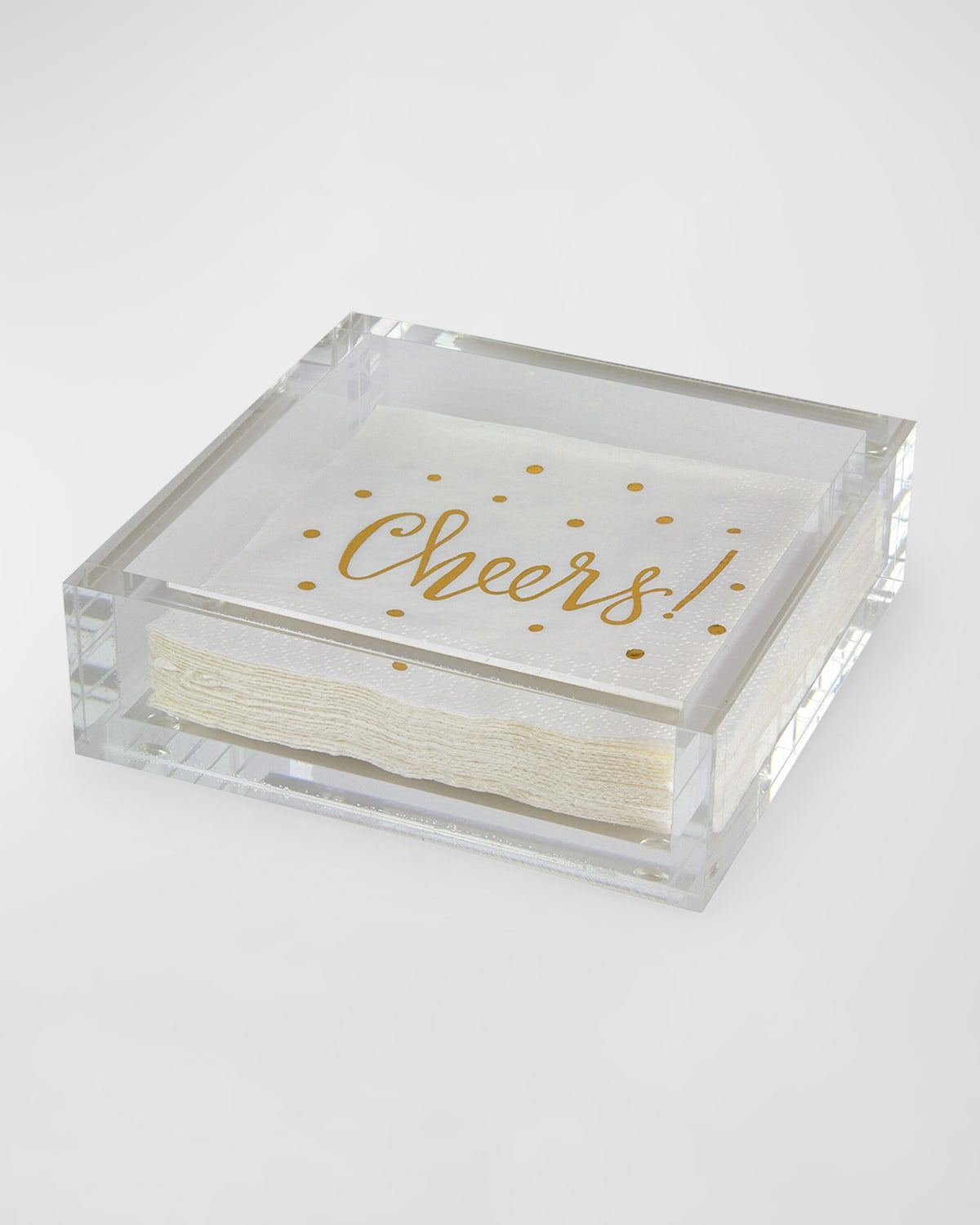 Lucite Cocktail Napkin Tray