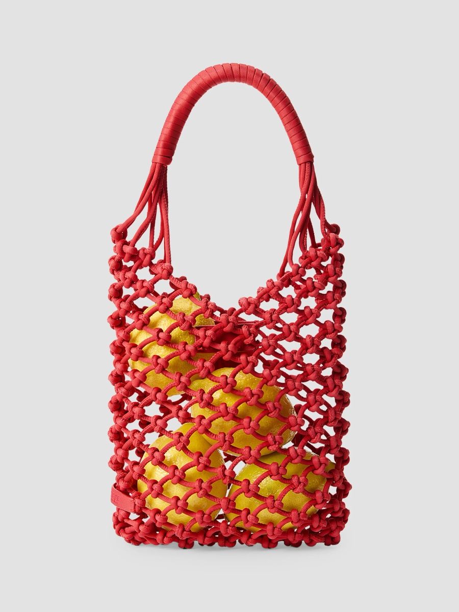 Naghedi Women's Isola Small Net Top Handle Bag - Teak