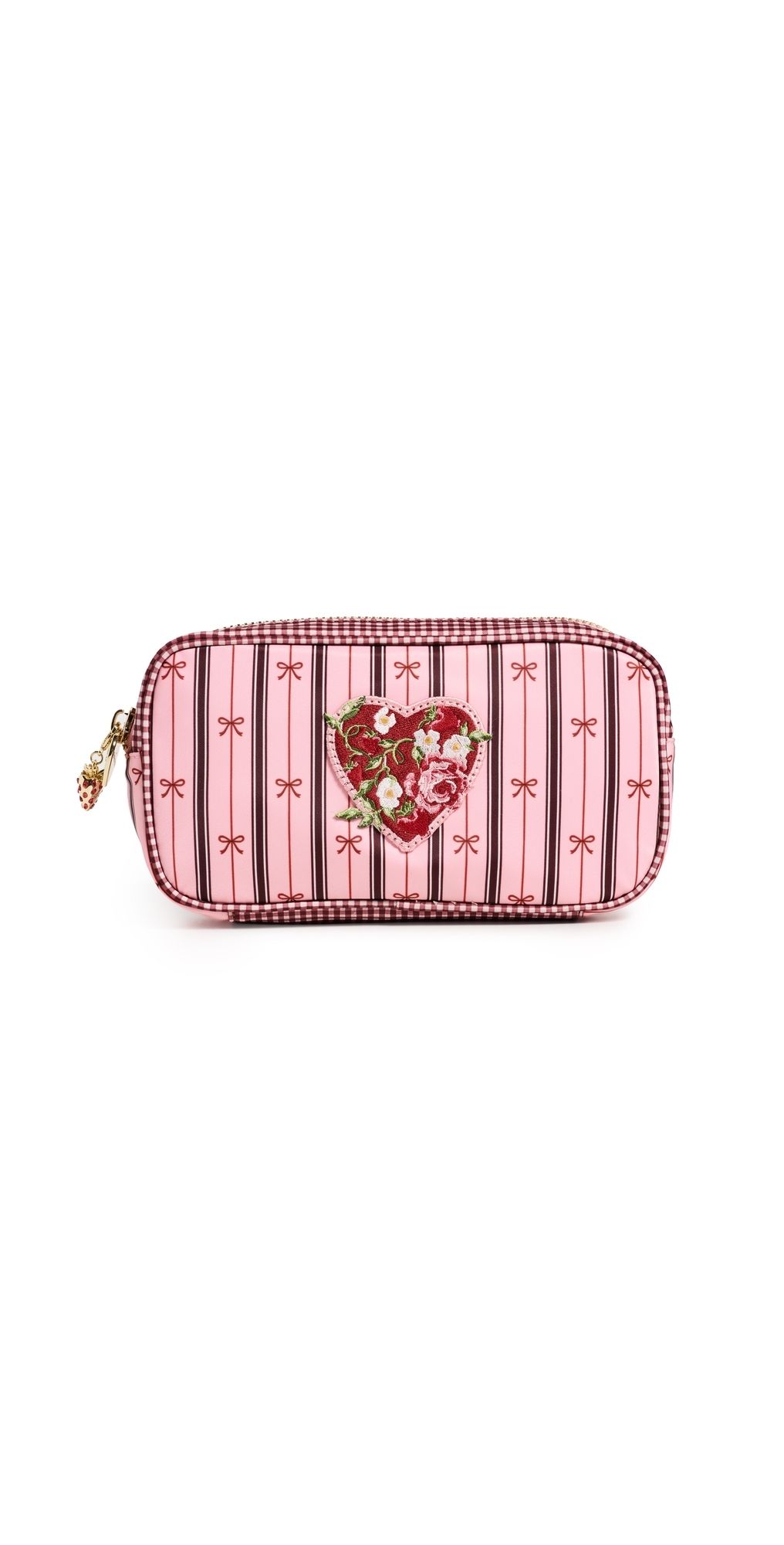 Stoney Clover Lane Stripe Bow Small Pouch Stripe Bow One Size