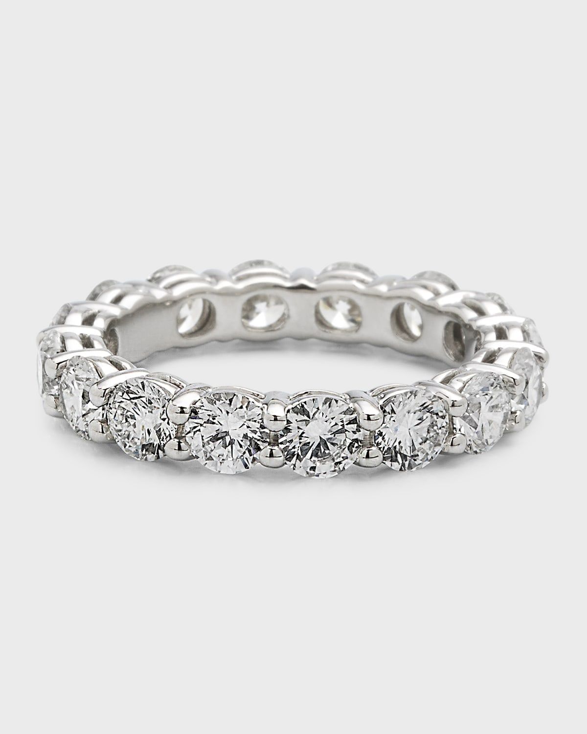 Platinum Round Diamond Eternity Ring