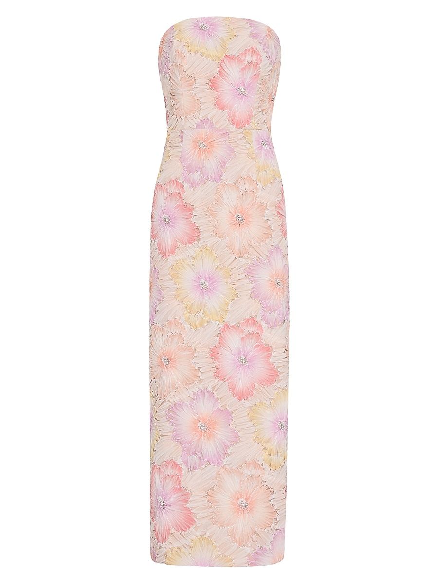 Women's Kait Floral Embroidered Dress - Rainbow Multi - Size 12