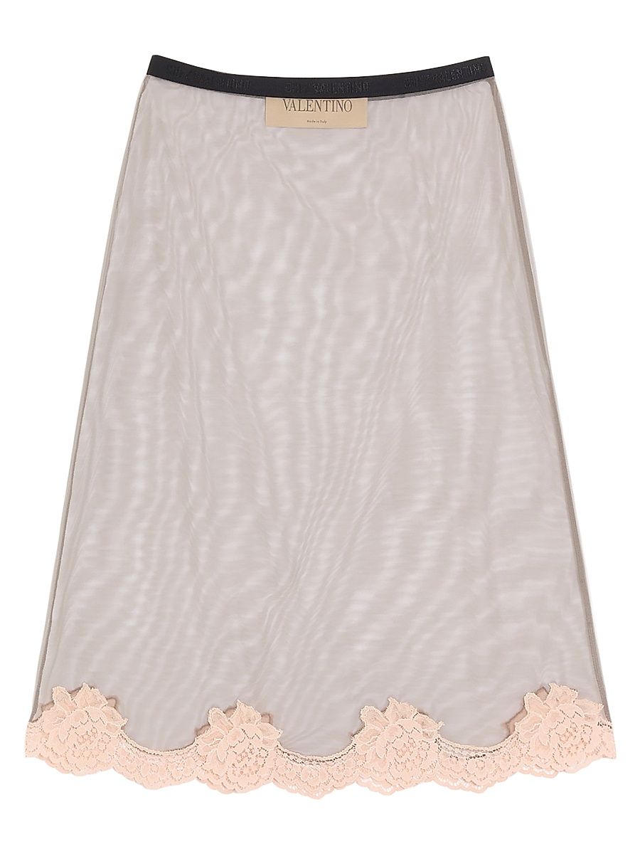 Women's Tulle Skirt - Grey - Size Large