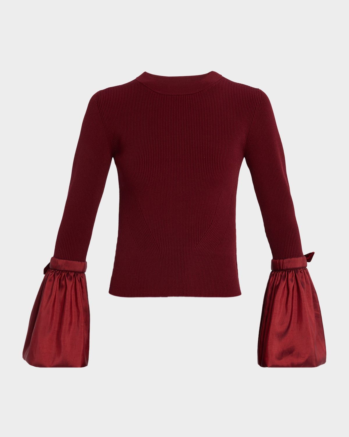 Agata Taffeta Knit Top
