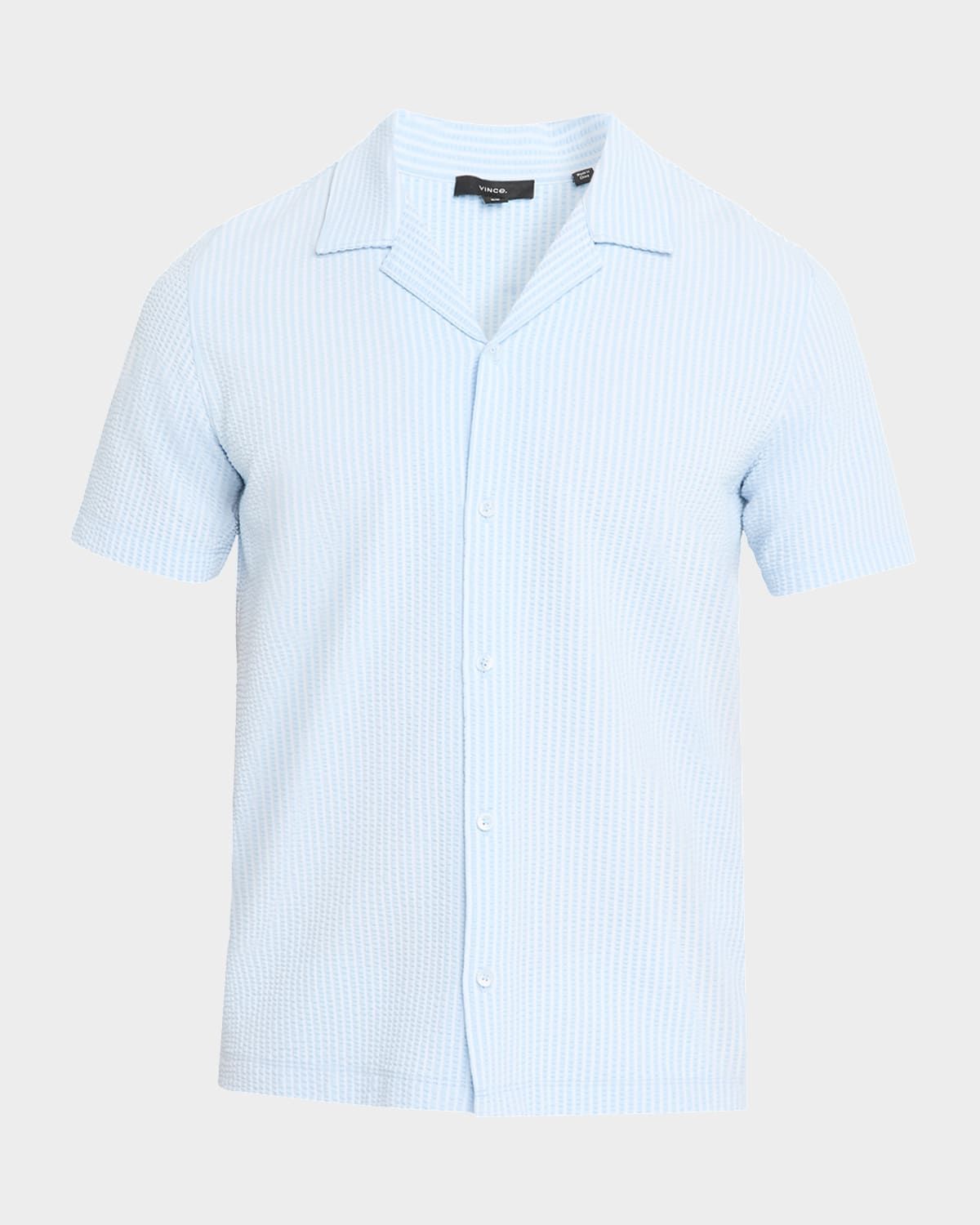 Men & apos;s Seersucker Stripe Short-Sleeve Shirt