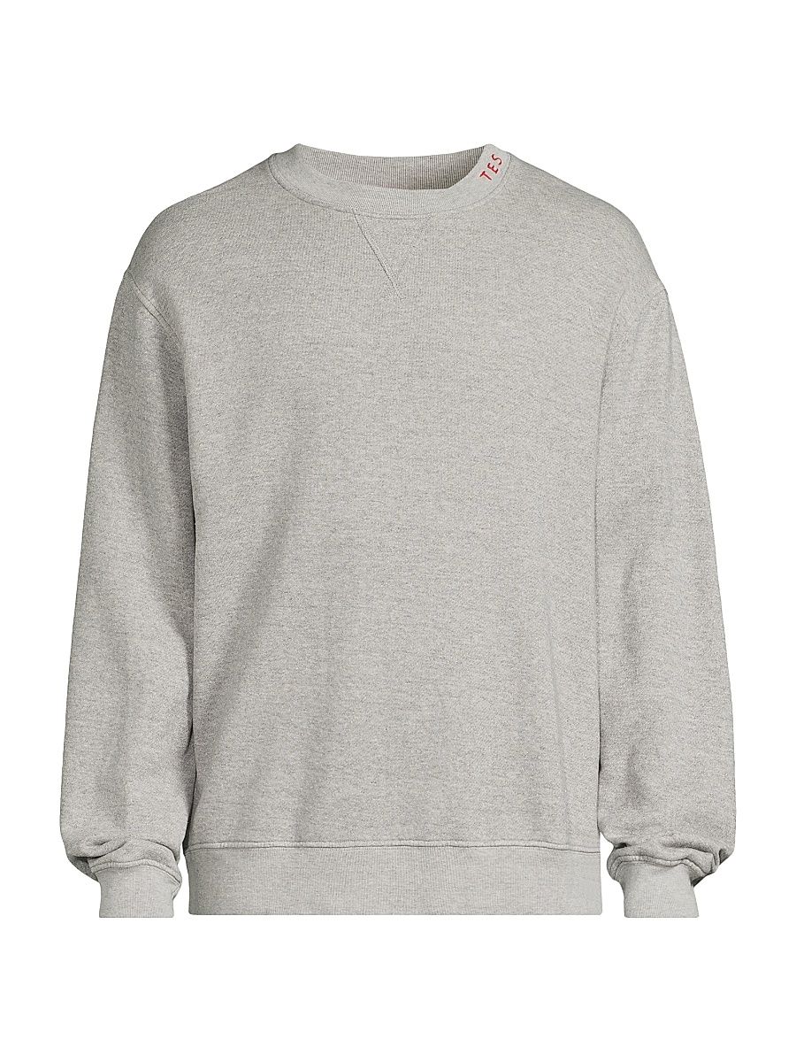 Men's Daily Cotton-Cashmere Sweatshirt - Heather Grey - Size Large