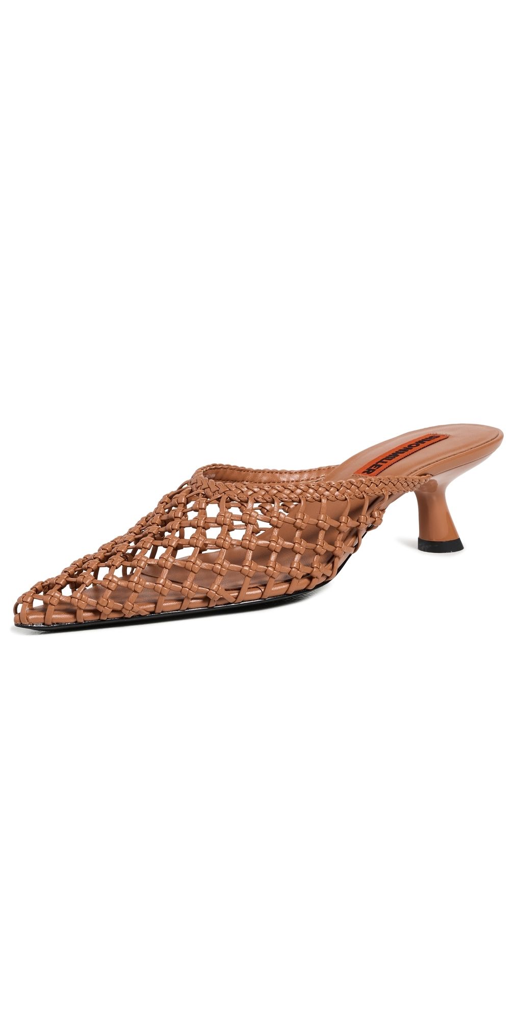 SIMONMILLER Knotted Gala Mules Chestnut 41