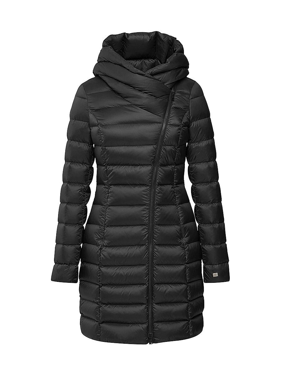 Women's Karelle Down Puffer Coat - Black - Size XS