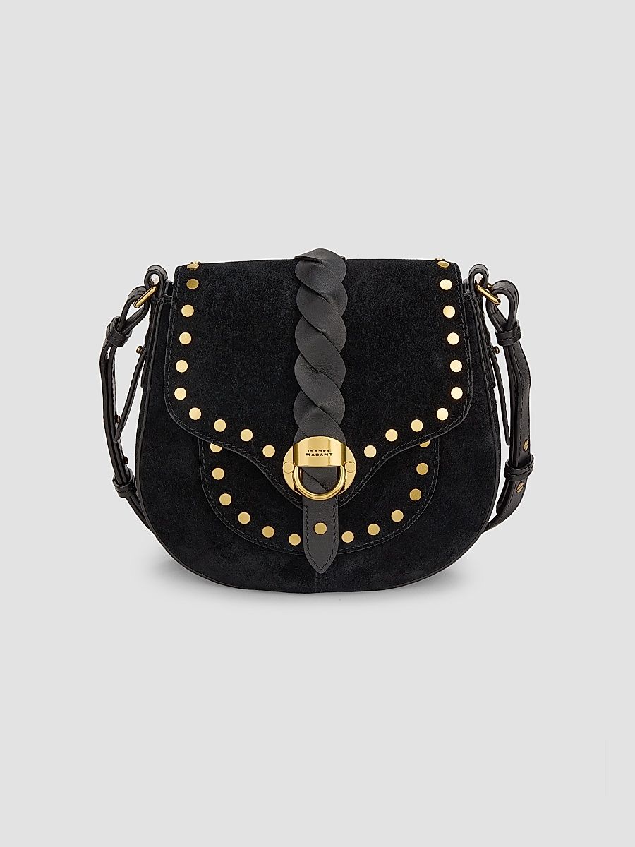 Isabel Marant Women's Altay Small Suede & Leather Saddle Bag - Black