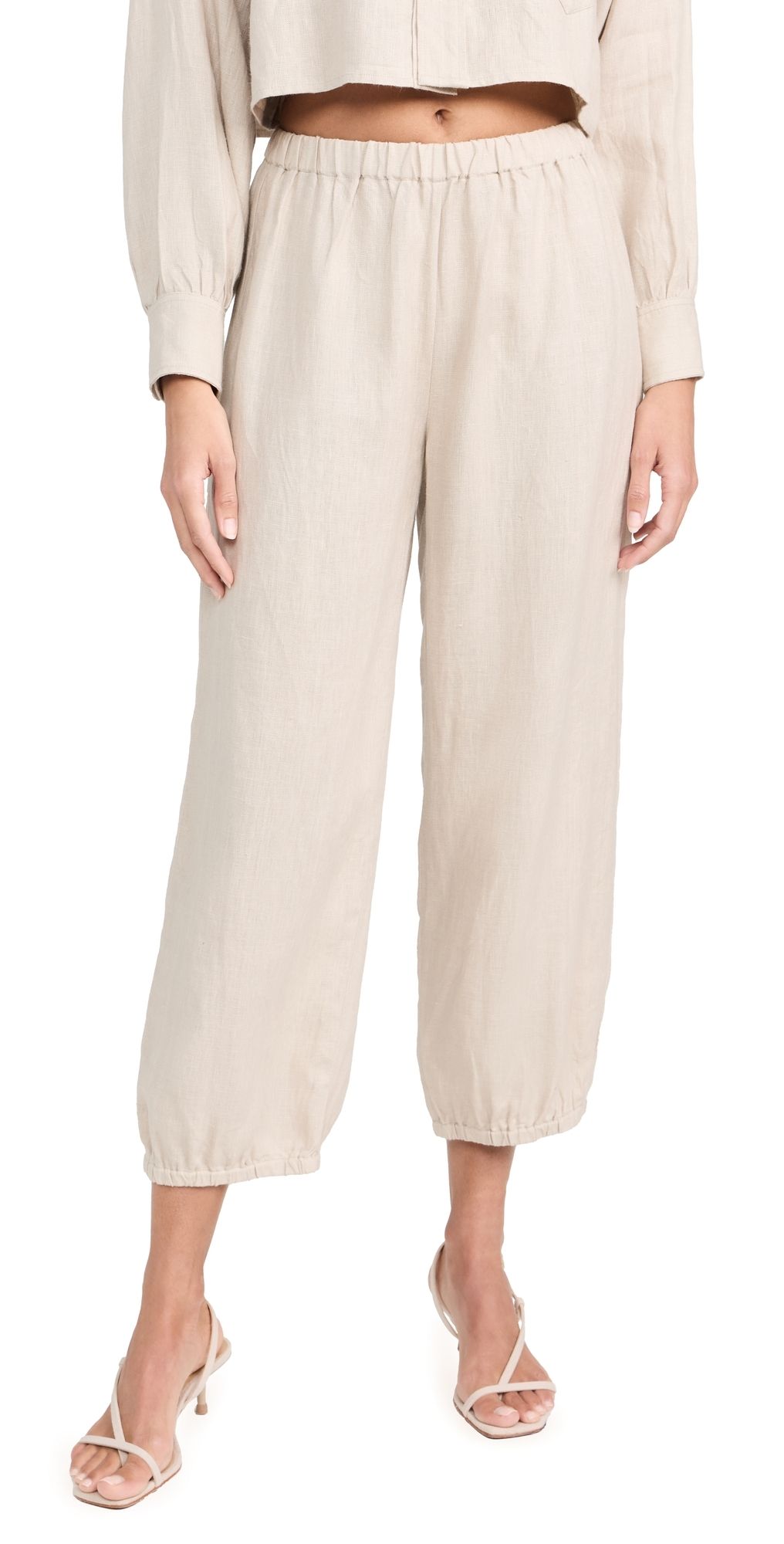 Suzie Kondi Delos Linen Pants Natural L