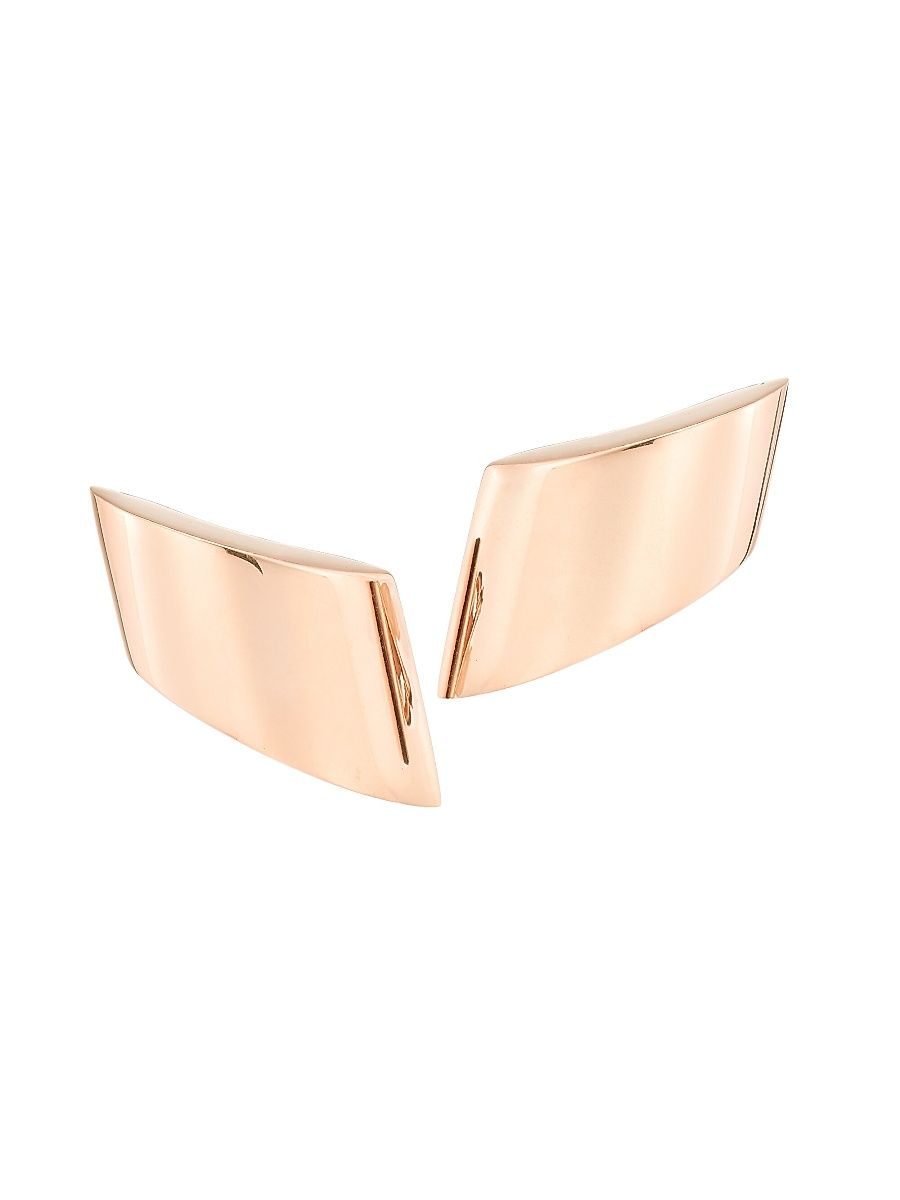 Women's Vague 18K Rose Gold Clip-On Earrings - Rose Gold
