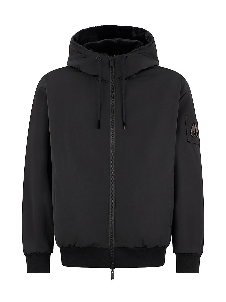 Men's Bunny Roland Reversible Hooded Jacket - Black - Size XXL