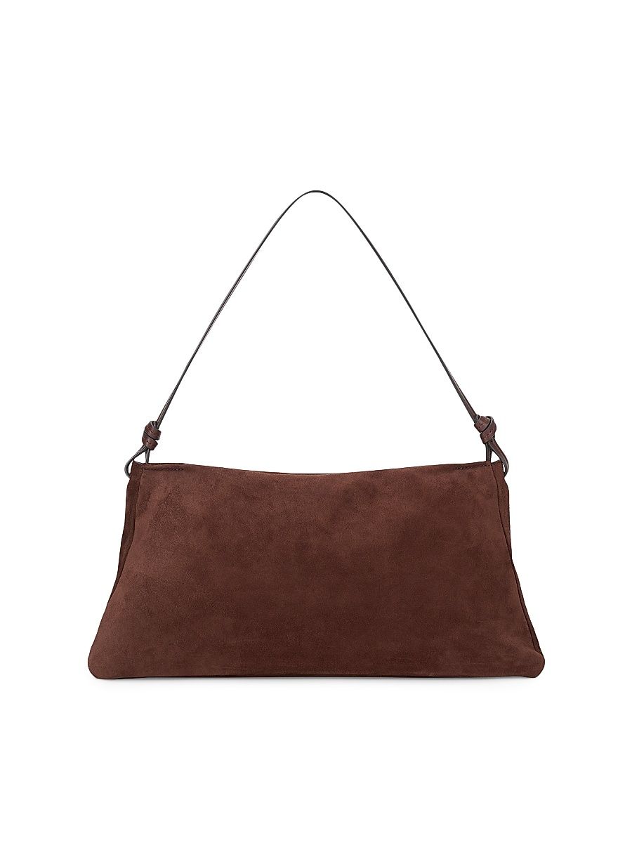 Women's Wally Suede Shoulder Bag - Tan