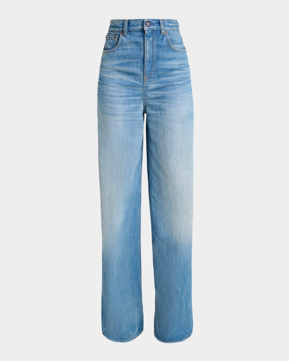 Wide-Leg High-Rise Jeans