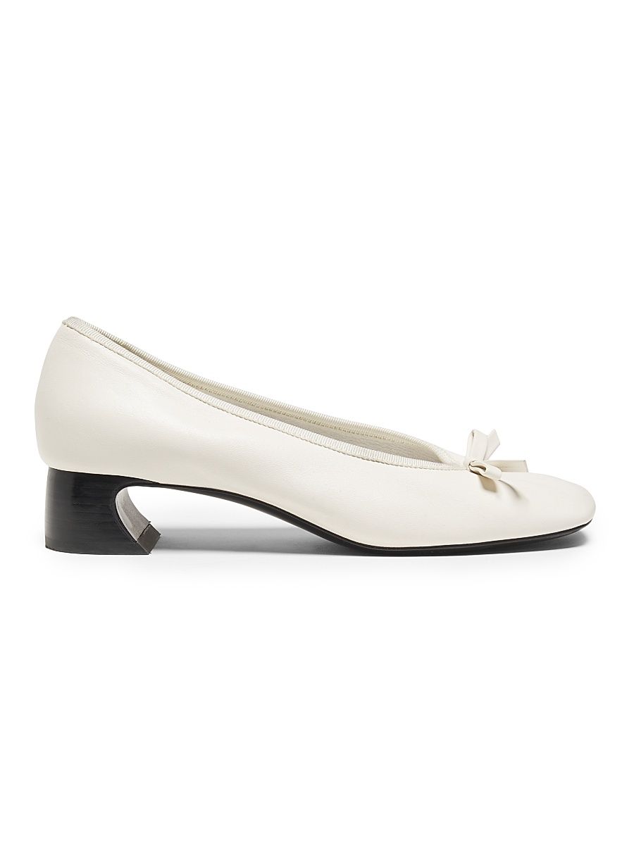 Women's 3.1 Phillip Lim ID Soft Ballerina 50MM Crescent-Heel Pumps - Antique White - Size 10