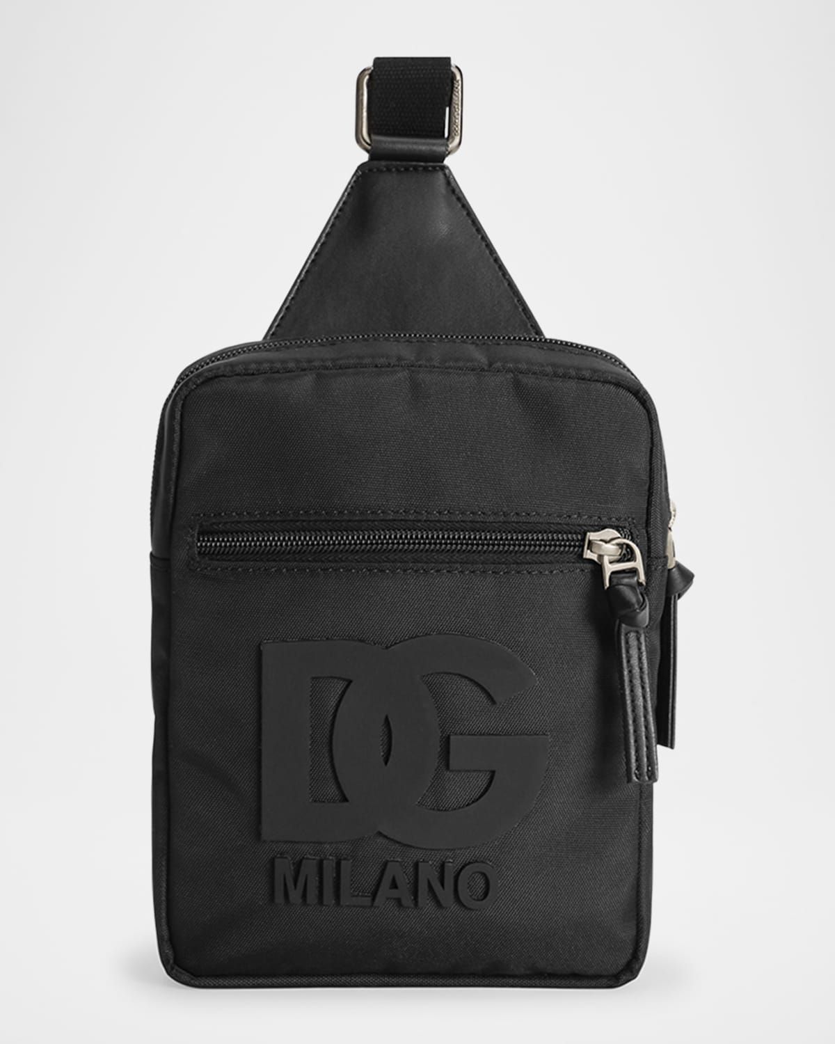 Girl & apos;s DG Patch Nylon Crossbody Bag