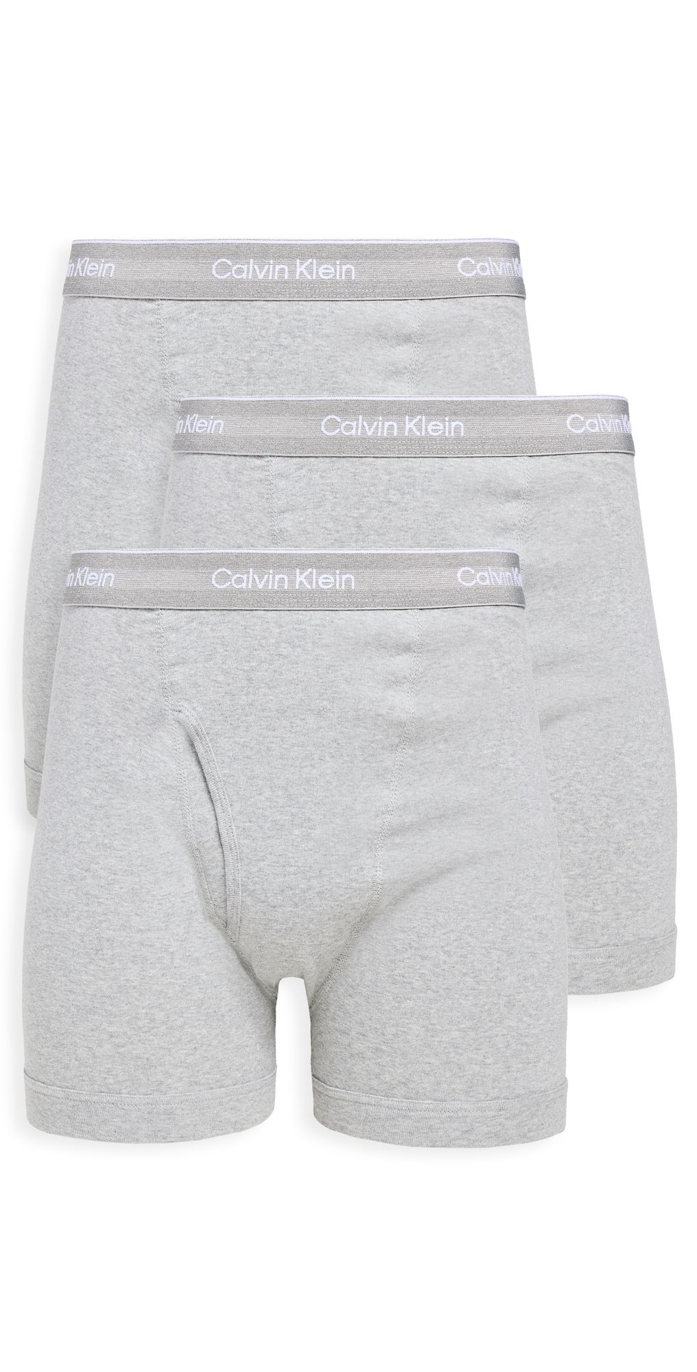 Calvin Klein Underwear Cotton Classic Boxer Briefs 3 Pack Heather Grey L