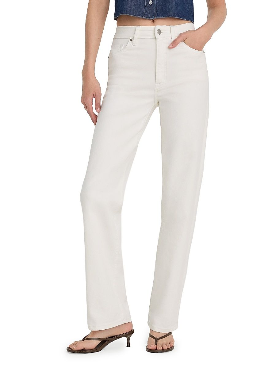 Women's Good True Straight-Leg Jeans - White - Size 8