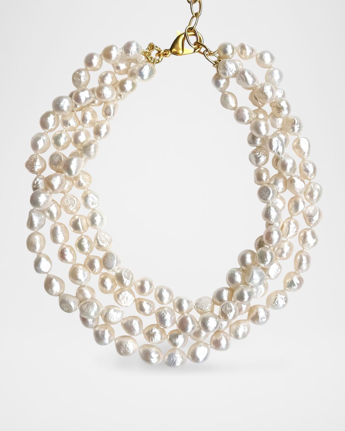 Freshwater Pearl Multi Row Necklace