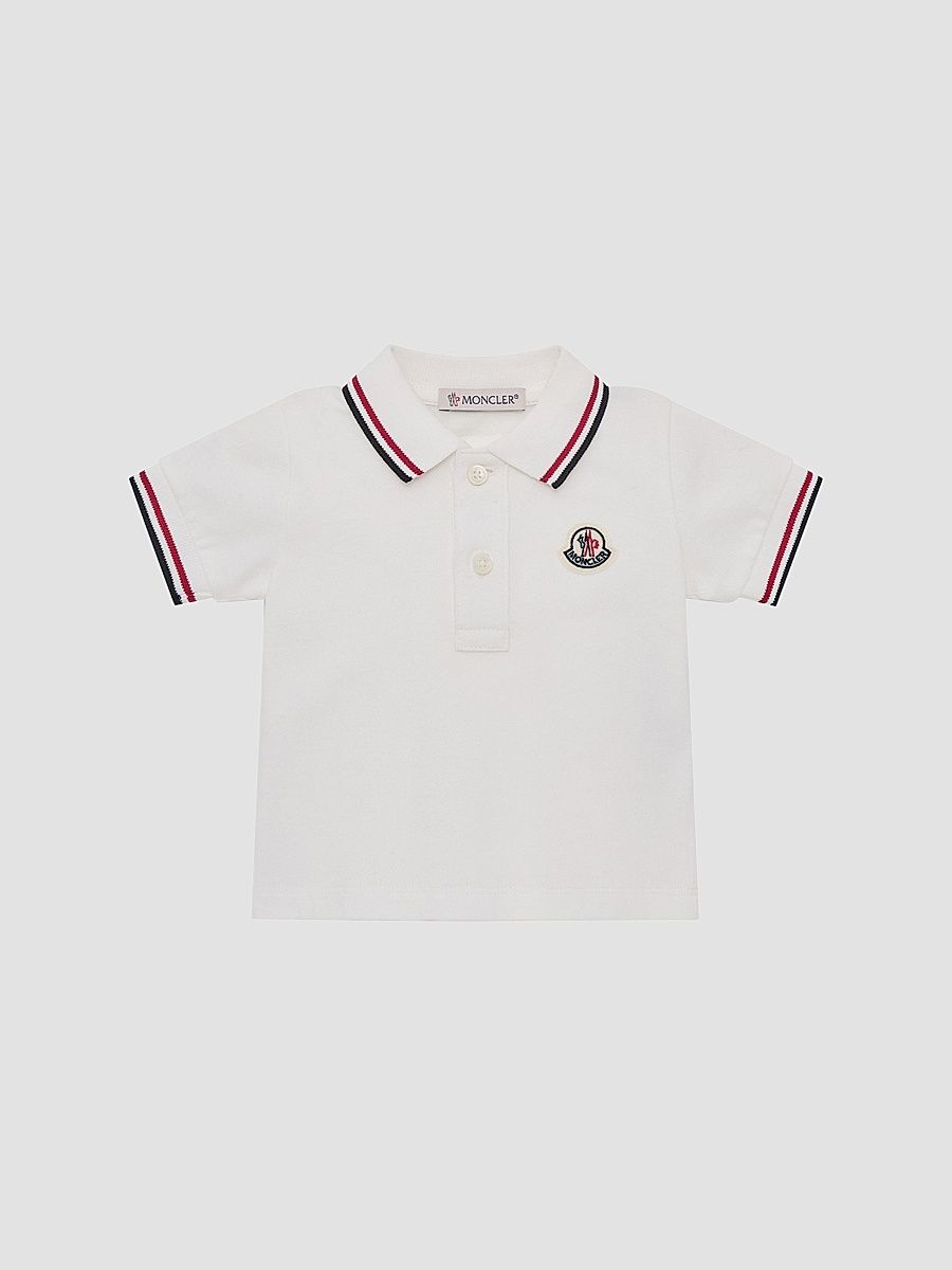 Baby Boy's & Little Boy's Polo Shirt in Cotton Piquet - White - Size 3
