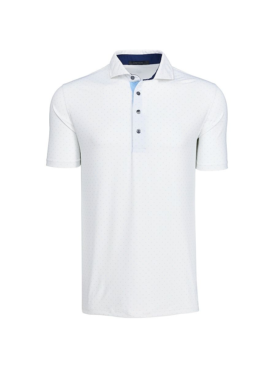Men's Icon Polka Dot Polo Shirt - Arctic - Size XXL