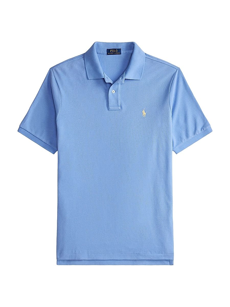 Men's Cotton Polo Shirt - Bristol Blue - Size XXL