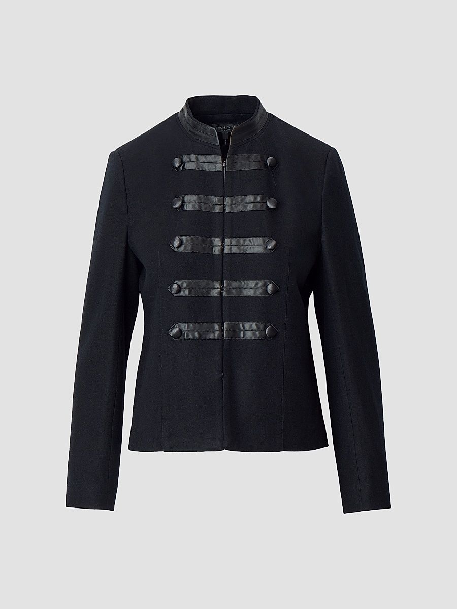 Women's Mercer Regalia Wool Blazer - Black - Size 12