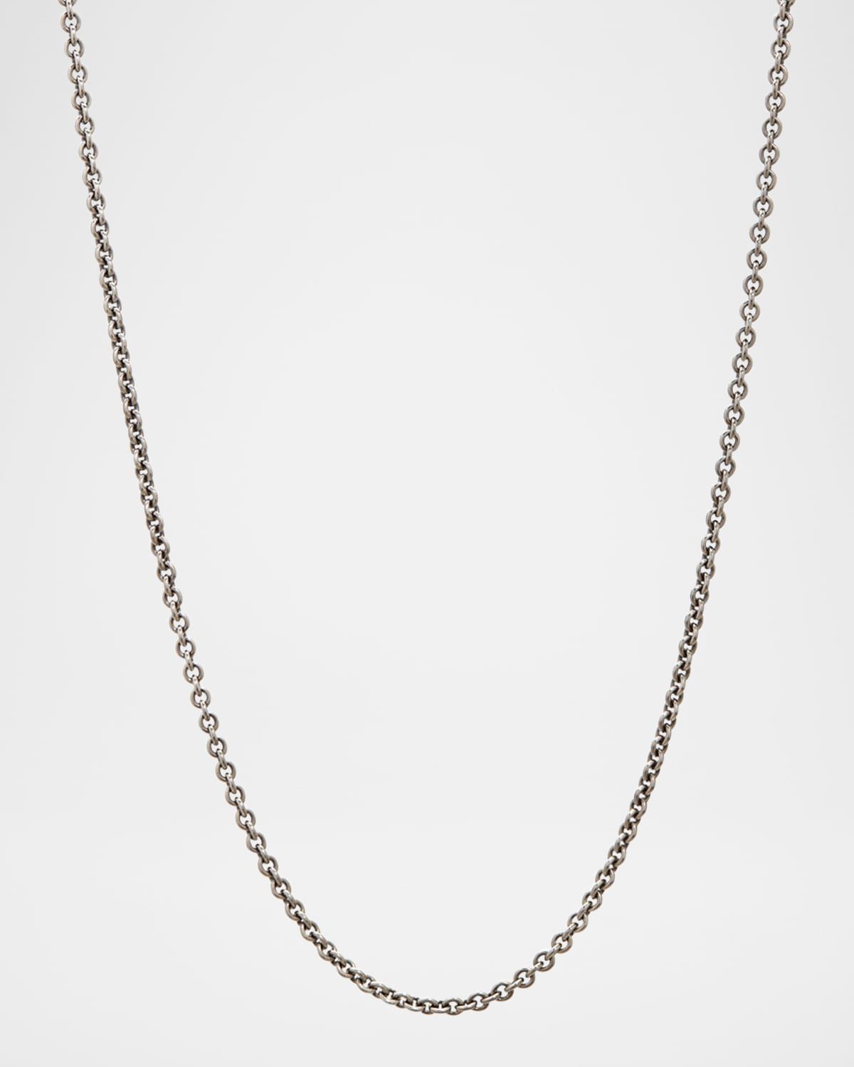 Men & apos;s Artisan Sterling Silver Link Necklace, 24"L