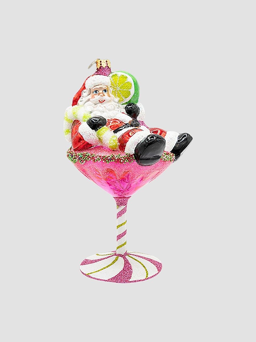 Whimsical Santa Santa's Christmas Cosmo Ornament