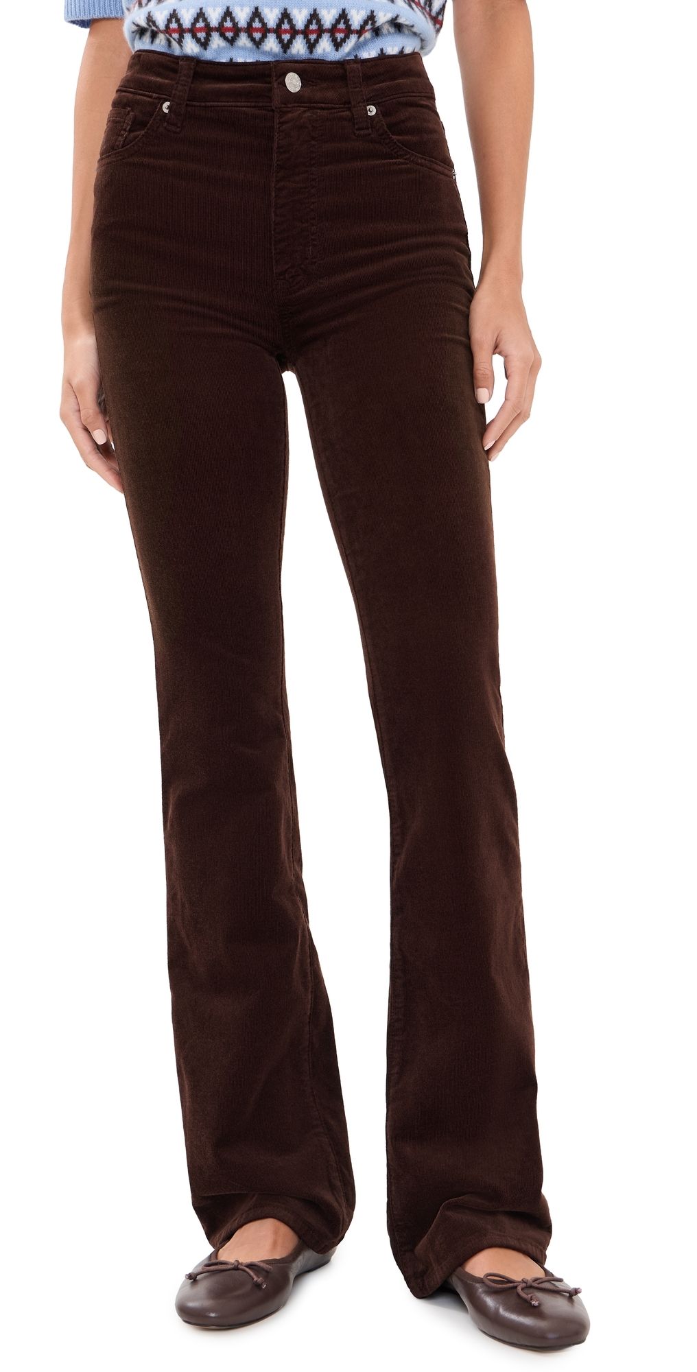 FRAME The Corduroy Reboot Pants Espresso 26