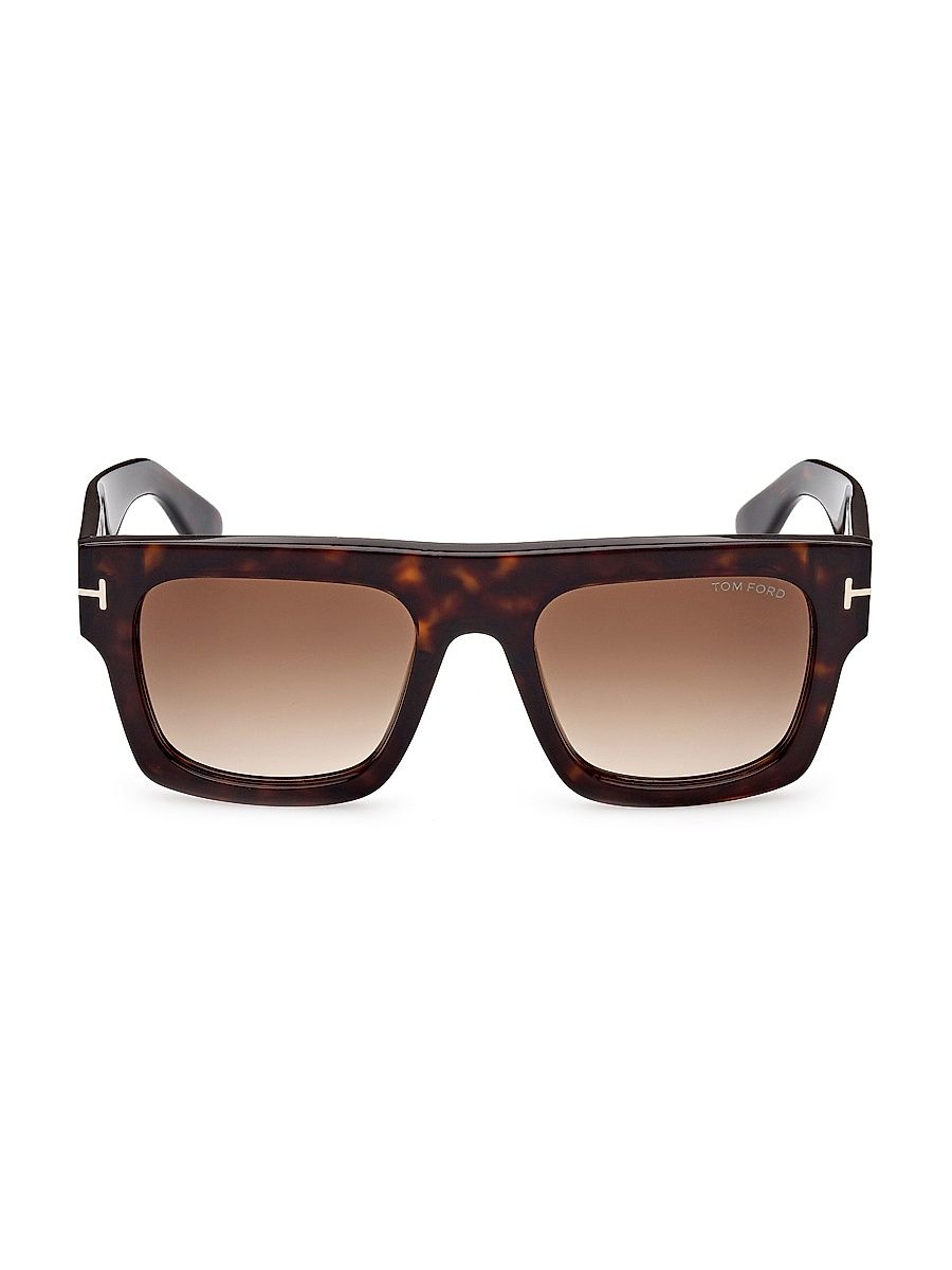 Women's 53MM Geometric Sunglasses - Havana
