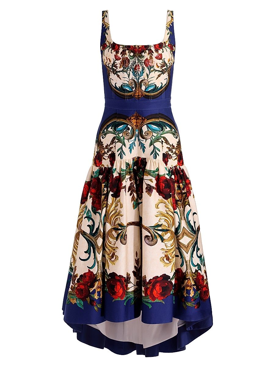 Women's Diana Floral Bustier Cocktail Dress - Gilded Rose - Size 2