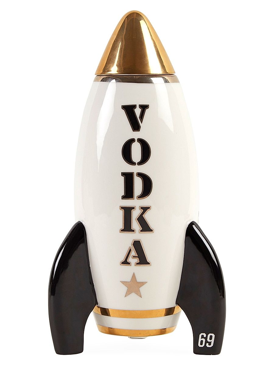 24K Gold Detailed Vodka Rocket Decanter