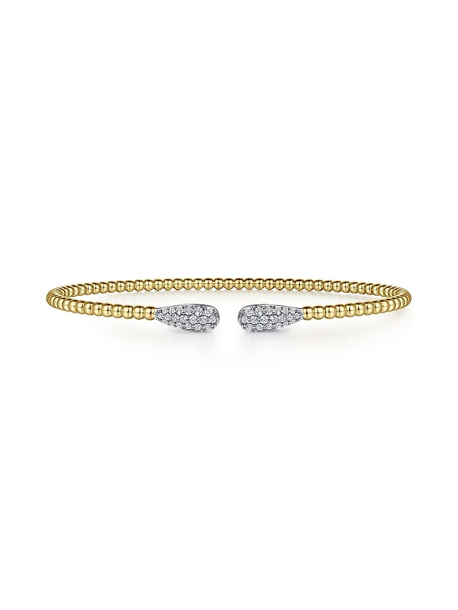 Women's Bujukan 14K Yellow Gold & 0.30 TCW Diamond Cuff - Yellow Gold
