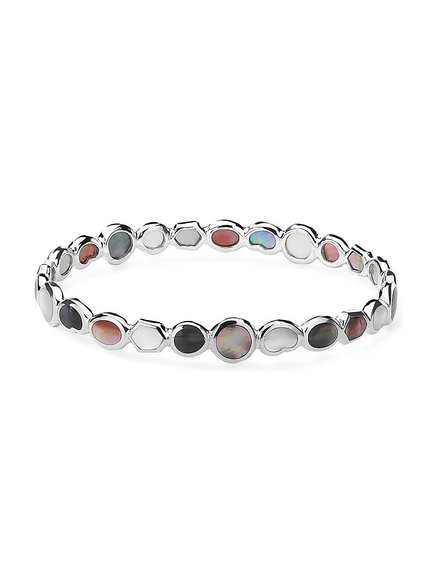 Women's Rock Candy Sterling Silver & Multi-Stone Bangle - Silver - Size 2
